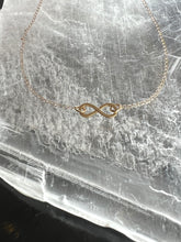 Load image into Gallery viewer, 14k Gold Infinity Necklace