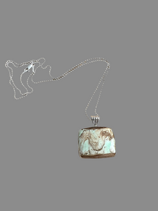 Variscite Landcape Pendant