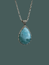 Load image into Gallery viewer, Larimar Pear Shaped Pendant