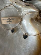 Load image into Gallery viewer, Druzy Heart Hoops