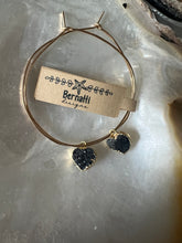 Load image into Gallery viewer, Druzy Heart Hoops