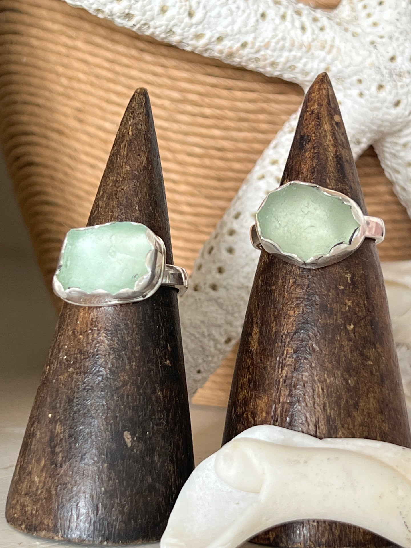 Carlsbad Sea Glass Rings