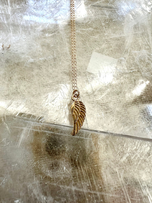 14k Angel Wing Necklace
