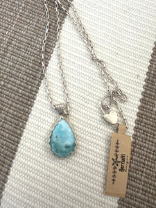 Larimar Pear Shaped Pendant