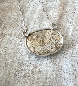 Fossilized Coral Pendant