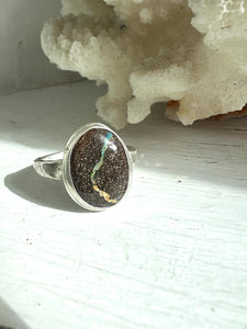 Boulder Opal River Ring