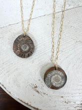 Load image into Gallery viewer, Ammonite Medallion Necklace