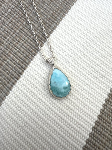 Larimar Pear Shaped Pendant