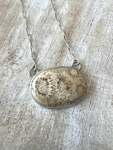 Fossilized Coral Pendant