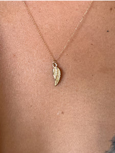 14k Angel Wing Necklace