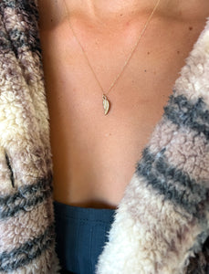 14k Angel Wing Necklace