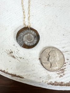 Ammonite Medallion Necklace