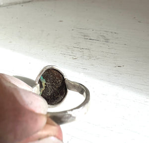 Boulder Opal River Ring