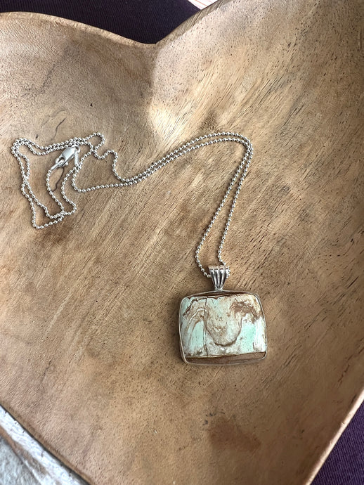 Variscite Landcape Pendant