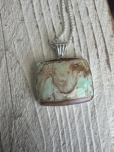 Variscite Landcape Pendant