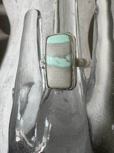 Blue Veined Variscite Ring