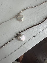 Load image into Gallery viewer, Happy Heart in Sterling or Gold Fill Macrame Chain