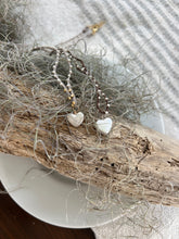 Load image into Gallery viewer, Happy Heart in Sterling or Gold Fill Macrame Chain