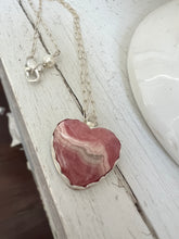 Load image into Gallery viewer, Rhodochrosite Heart Pendant Necklace