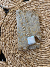 Load image into Gallery viewer, Square Keshi Pearl Pendant Necklace