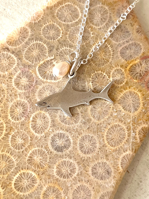 Sterling Shark Necklace