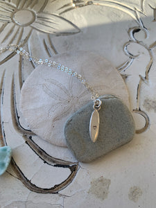 Sterling Silver Surfboard Necklace