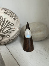 Load image into Gallery viewer, Large Moonstone Pear ring