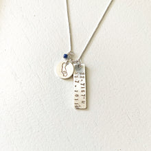 Load image into Gallery viewer, Custom Coordinates Necklace In Sterling Silver